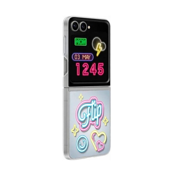 Samsung clear gadget case transparent / funda samsung galaxy z flip6