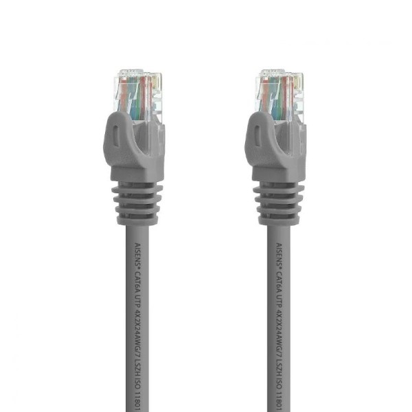 Aisens latiguillo rj45 cat.6a utp gris 0.5m