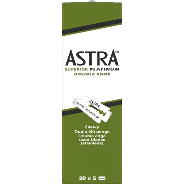 Eurostil superior platinum caja cuchillas doble hoja 20un