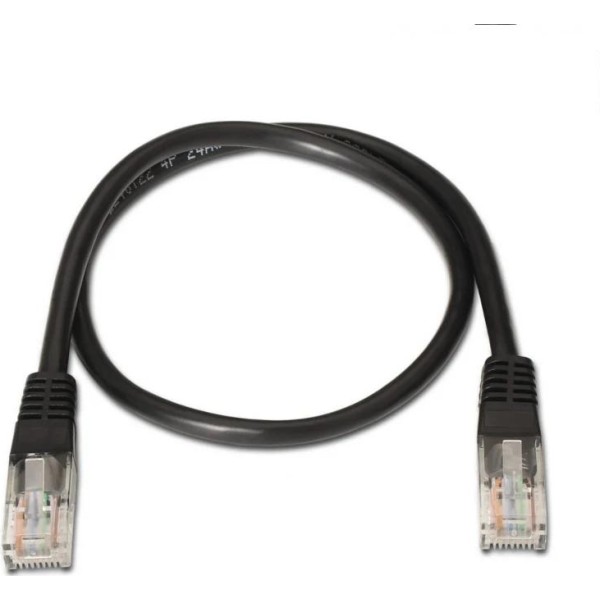 Aisens latiguillo rj45 cat.6 utp awg24 negro 2.0m